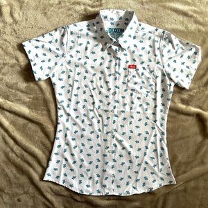Dixxon Women's Party Cactus Short-sleeved Shirt - Medium